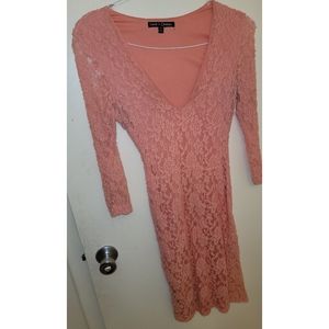 V-neck lace dress